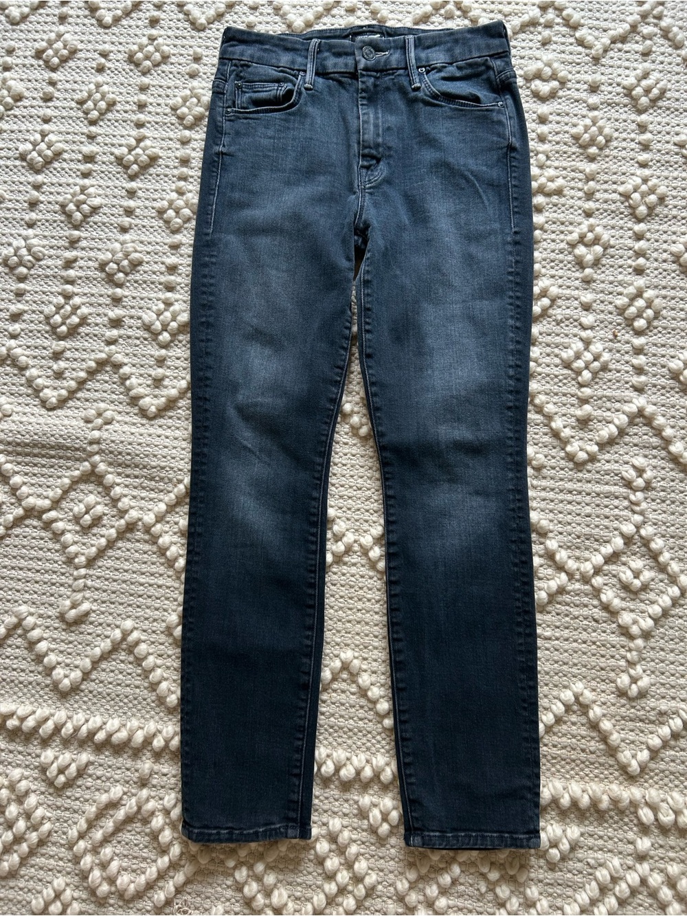 MOTHER Women's Skinny Jeans in Dark Blue Wash